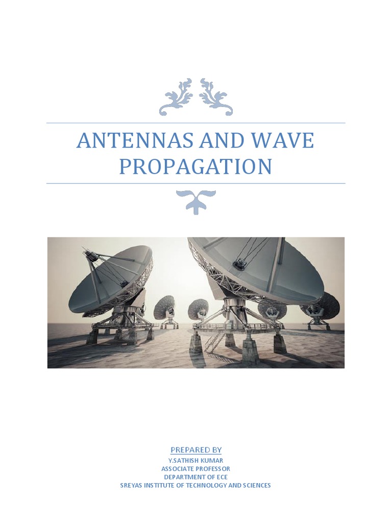 AWP Unit I To V Notes | PDF | Antenna (Radio) | Electromagnetic Radiation