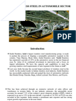 Use of Stainless Steel in Automobile Sector