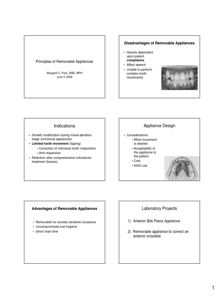 Principles of Removable Appliances BW PDF PDF Orthodontics Dental Anatomy