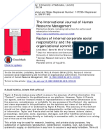 Factors of Internal Corporate Social Responsibility and its Effect on Organizational Commitment