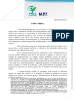 Nota Publica Sobre Declaracao Emitida Pelo Presidente Da Republica Acerca Do Desaparecimento de Fernando Augusto de Santa Cruz Oliveira