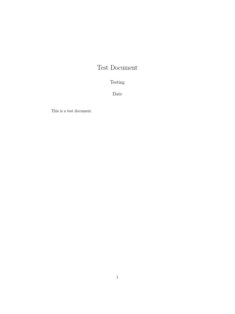Test PDF | PDF