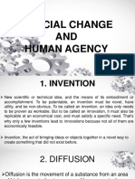 I. Social Change AND Human Agency