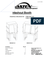 Washout Booth: Assembly Instructions For: VWB-3627-AC VWB-5127-AC