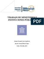 Trabajo de Ministerio e Instituciones Públicas