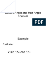 Double Angle and Half Angle Formula