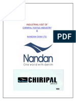 Chiripal Textile Industry & Nandan Exim LTD.: Industrial Visit of