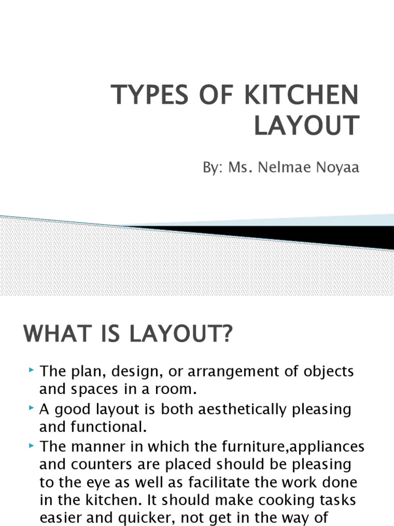 Types of Kitchen Layouts Explained | PDF | Kitchen | Food And Drink ...