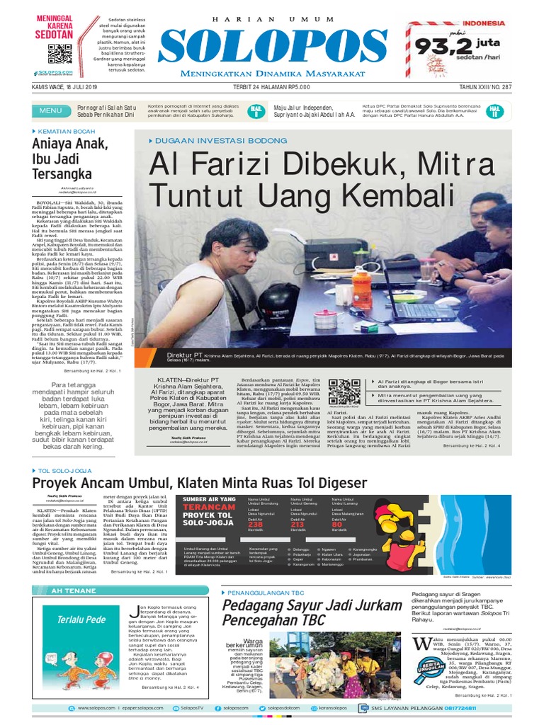 Solopos 18 Juli 2019