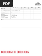 Boulders For Shoulders Logsheet