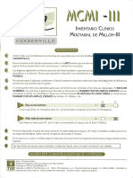 Inventario Multiaxial Clínico de Millon III - Cuadernillo