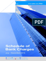 Schedule of UBL Bank Charges (July To Deccember 2019)