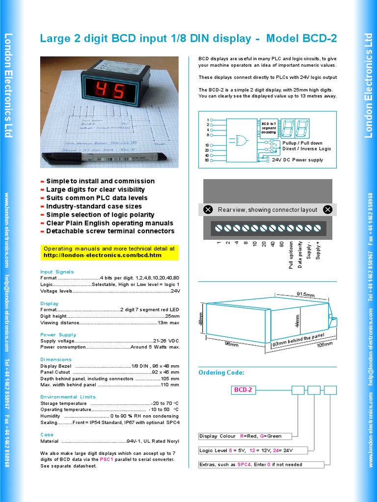 BCD2 | PDF | Programmable Logic Controller | Power Supply