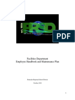 Facilities Department Employee Handbook and Maintenance Plan