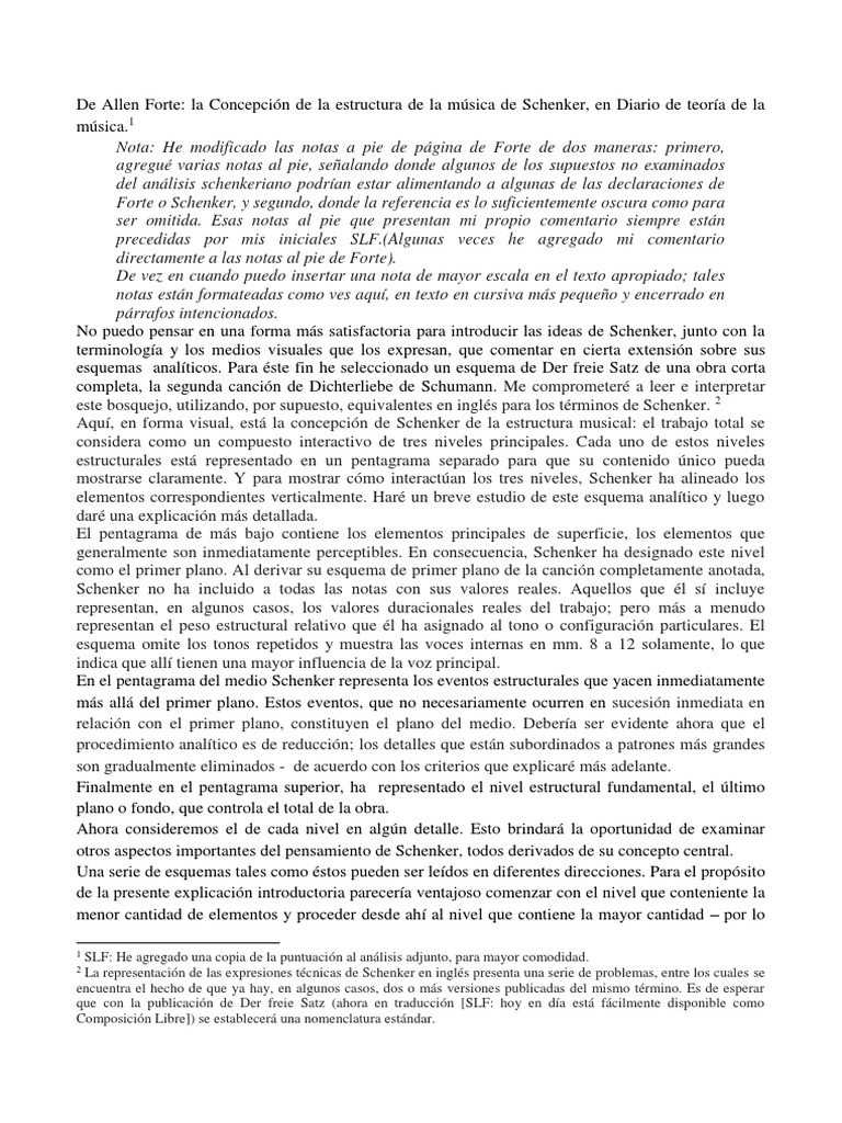 Allen Forte | PDF | Escala (música) | Acorde (Música)
