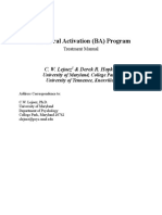 BA Program Treatment Manual: Behavioral Activation