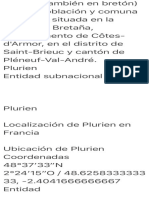 Plurien (También en Bretón) Es Una Población y Comuna Francesa, Situada PDF