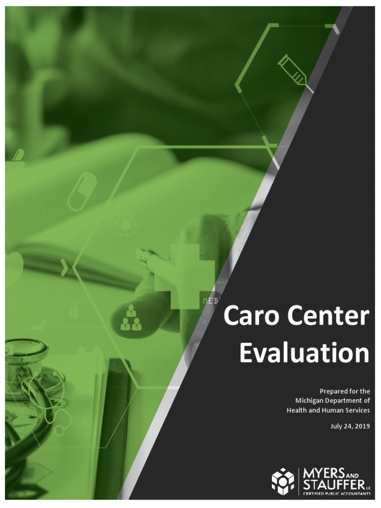 Caro Center Evaluation PDF Psychiatry Hospital