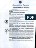 Ordenanza Municipal Cajamarca 