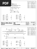 Mbelwa Office Block: Beam B1 Section 230x600