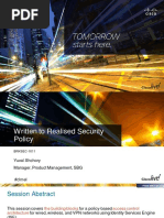 BRKSEC-1011 Written to Realise Security Policies