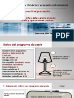 Tarea Final Curriculum e Interdisciplinariedad