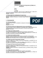 Matriz de Compromiso de Mejora en Evaluación