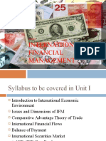 Internatiional Financial Management: Unit I