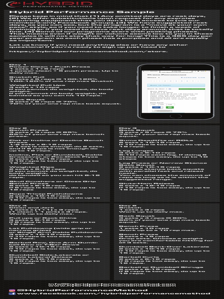 Hybrid Performance Sample Weight Training Individual Sports