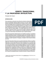 CALLE Vasquez Rosangela, El Conocimiento Tradicional y La Propiedad Intelectual PDF