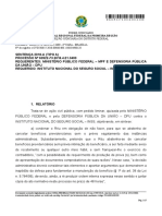 Ação civil pública contra o INSS por cancelamento irregular de benefícios