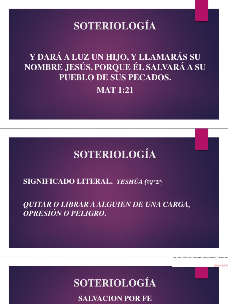 SOTERIOLOGÍA | PDF