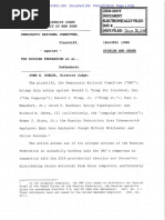 DNC lawsuit -- ORDER Granting Motion to Dismiss 073019