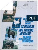 As Doenças Dos Animais No Brasil - Histórico Das Primeiras Observações