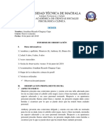 Informe de Observacion de Conducta