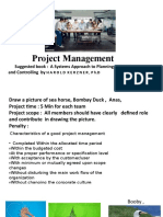 Project Management: Suggested Book: A Systems Approach To Planning, Scheduling, and Controlling by