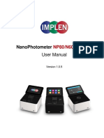 Implen Nanophotometer User Manual V1.0.5