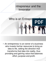 The Entrepreneur and The Innovator