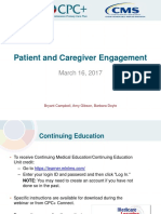 CPC+ Patient and Caregiver Engagement webinar 