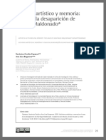 Activismo Artístico y Memoria: El Caso de La Desaparición de Santiago Maldonado