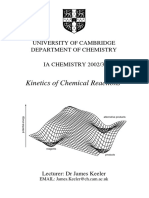 Kinetics of Chemical Reactions, James Keeler