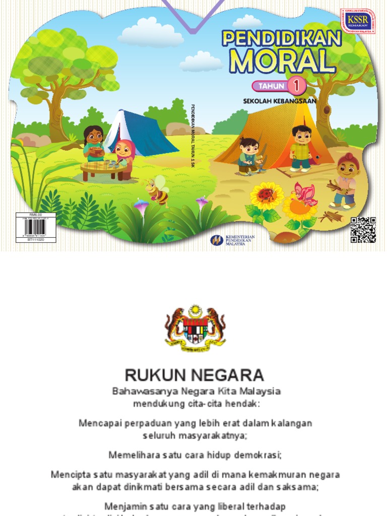 Buku Teks Digital Asas Btda Kssr Semakan Tahun 1 Pendidikan Moral Sk Pdf