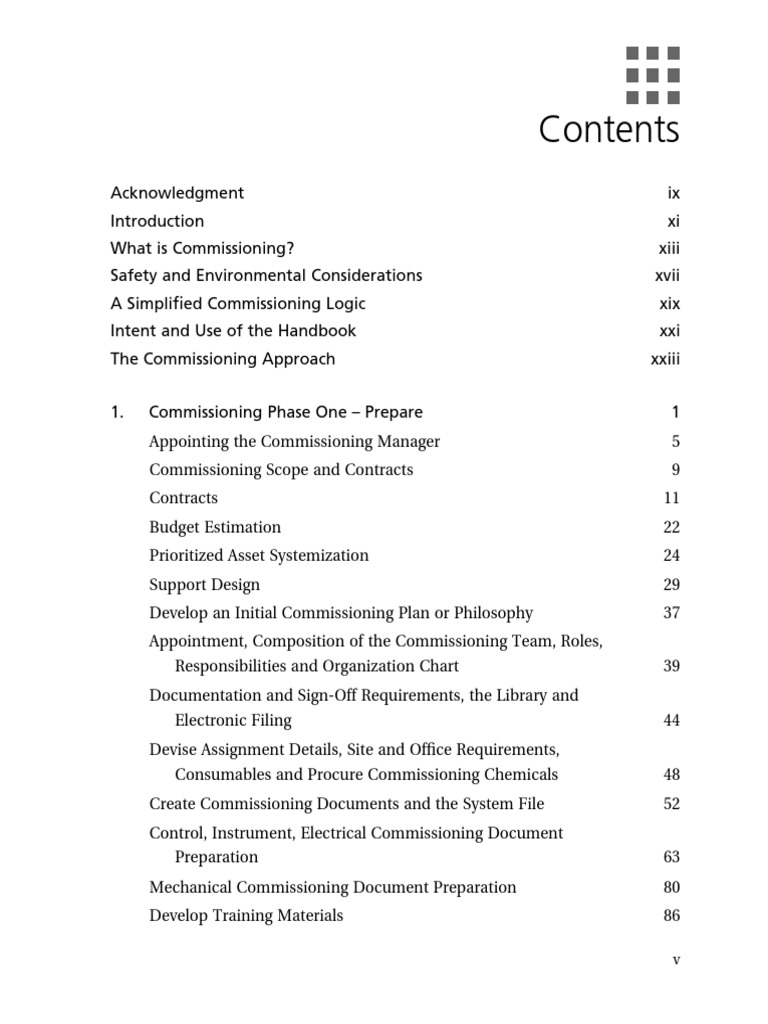 Chemical and Process Plant Commissioning Handbook. A. Practical Guide