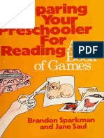 Preparing Your Preschooler For Reading A Book of Games