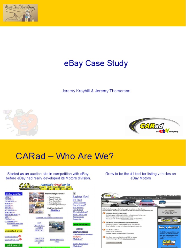 Ebay Case Study PDF E Bay World Wide 