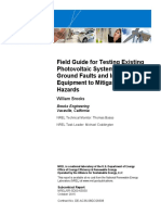 Field Guide For Testing Existing Photovoltaic Systems For Ground Faults and Installing Equipment To Mitigate Fire Hazards