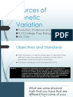 Evolution Genetic Variation