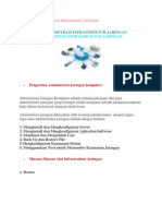 Pengertian Administrasi Infrastruktur Jaringan