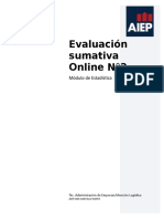 Evaluacion Sumativa U1 Estadistica