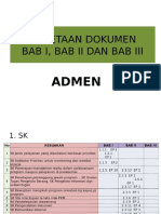 Pemetaan Dokumen Bab I, Bab II Dan Bab III Admen PDF